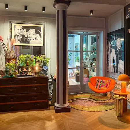 Large Boheme Creative Flat Below Montmartre 아파트 *